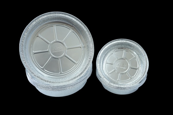 Khay nhôm hình tròn không phản ứng với thực phẩm, đảm bảo vệ sinh